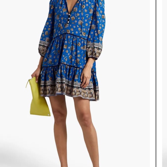 EXCELLENT CONDITION- Veronica Beard Hawken Floral stretch silk mini dress - Picture 3 of 14